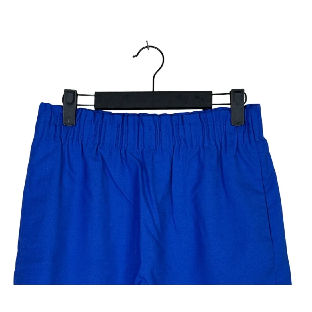 J.Crew Mercantile Paper Bag Pleated Mini Skirt A Line Pockets 4 Royal Blue #3870 - Image 2