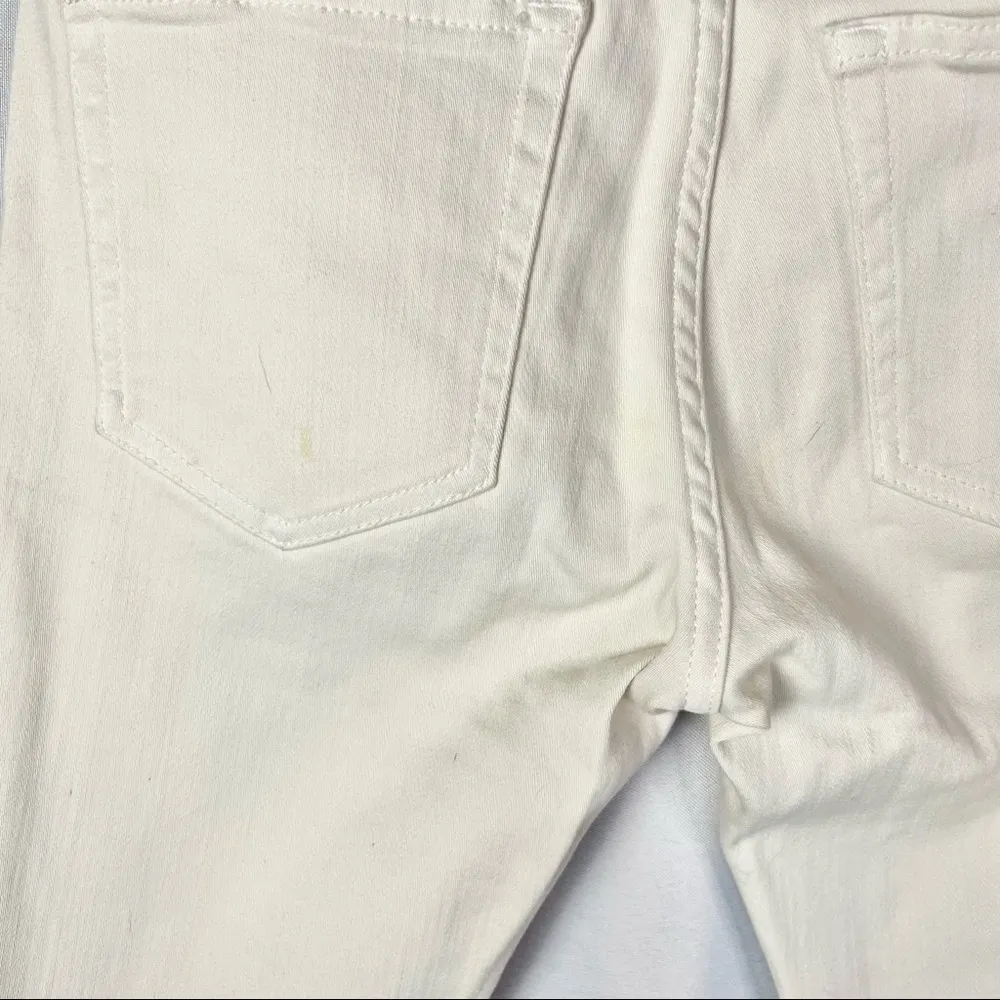 IRO White Distressed Knee Fitte Mid Rise Skinny Jeans 24 $205 - Image 31