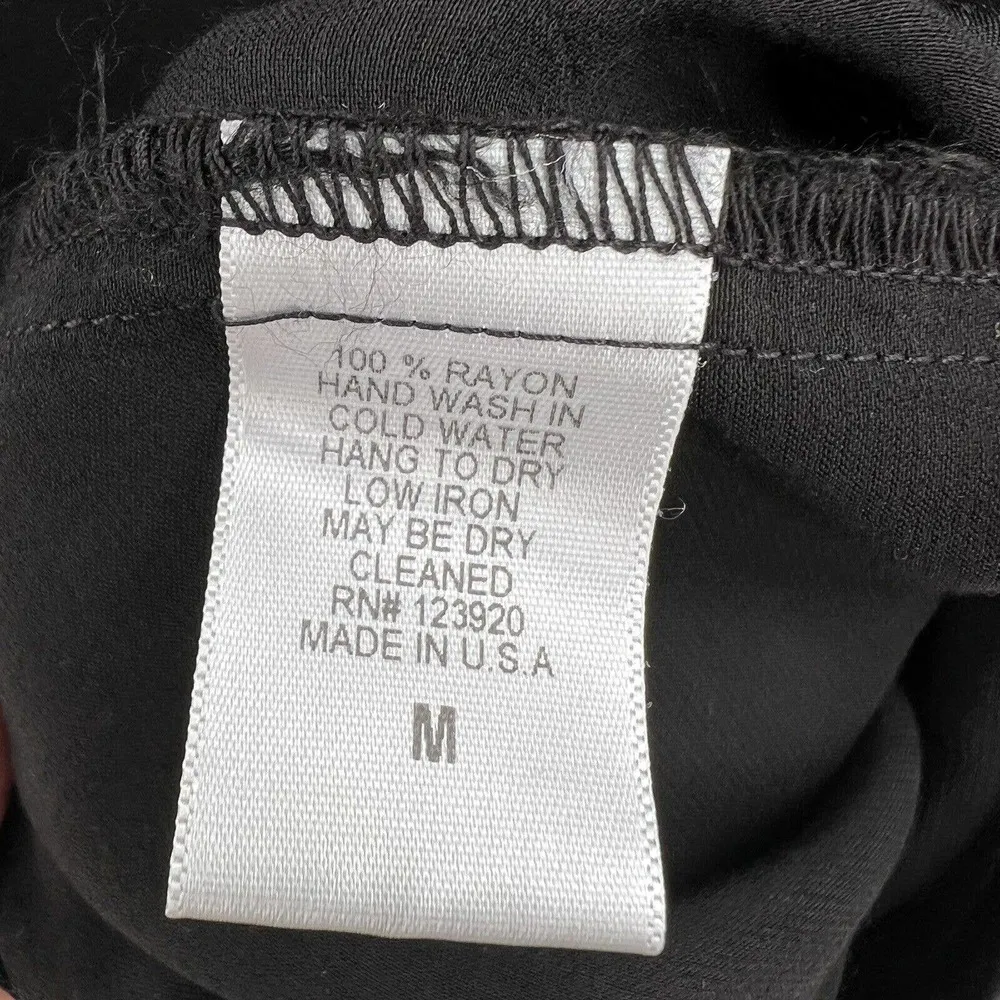 LA Made  Black Satin Top Medium - Image 6