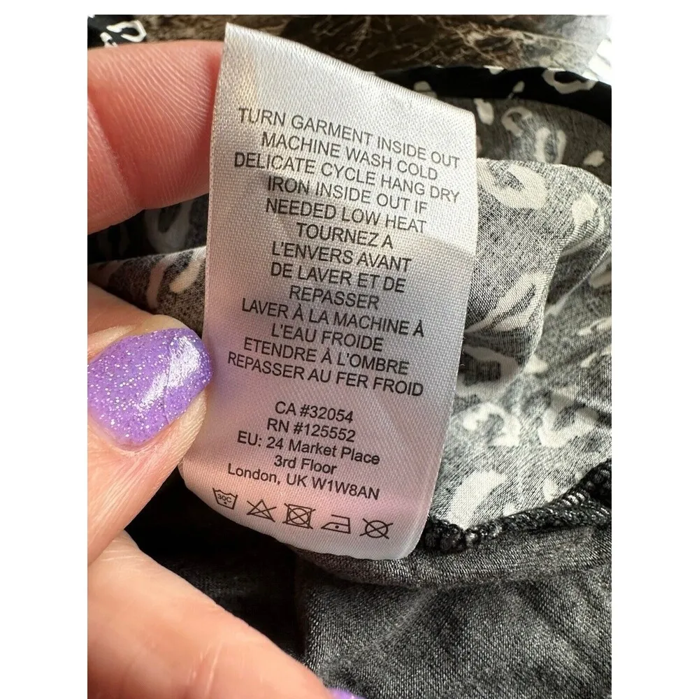 Anthropologie Dolan Size XS Left Coast Collection Tank Top Black White Gray E5-1 - Image 7