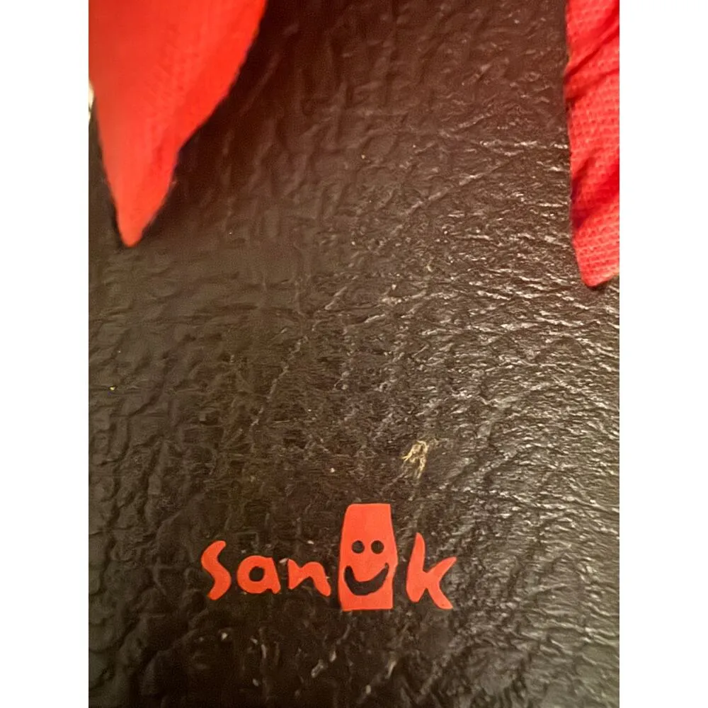 Sanuk woman's flip flops yoga sling pink and black women's 10 - Image 4