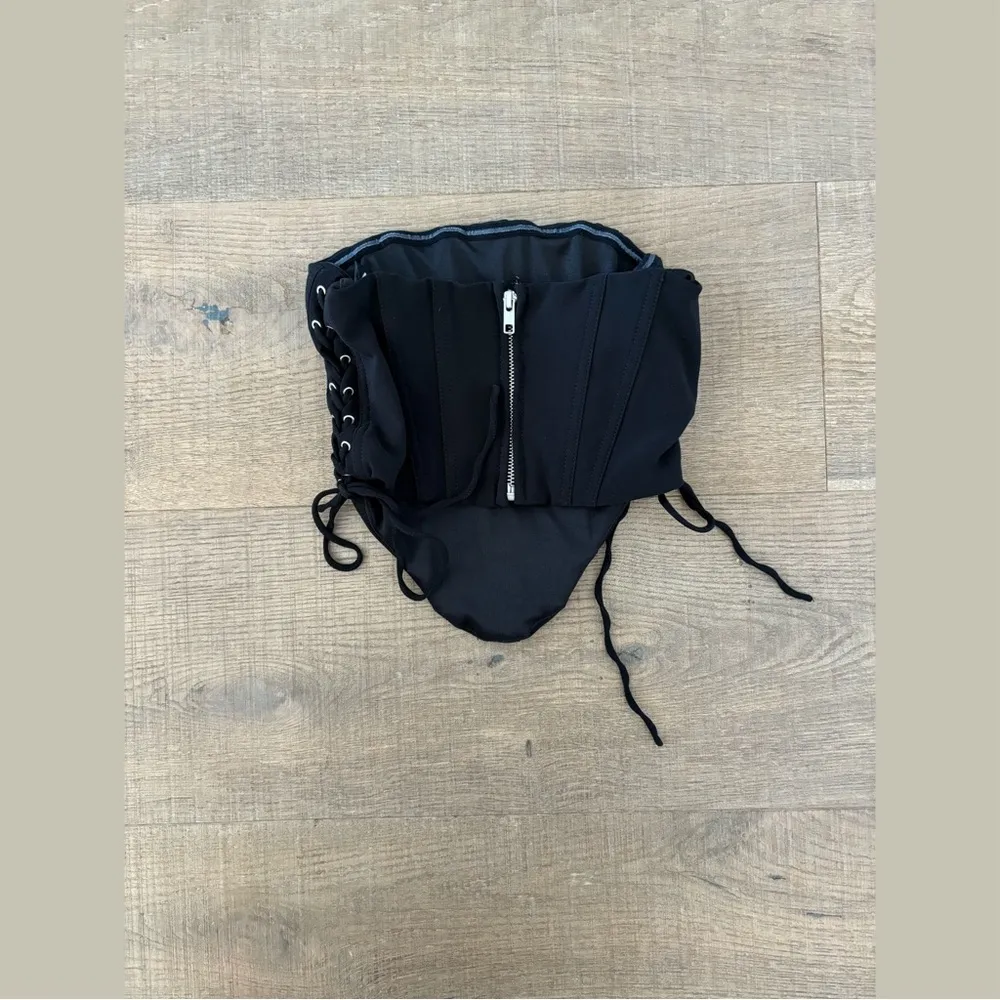 i.am.gia cyndi strapless corset slide lace up zip back top - Image 7