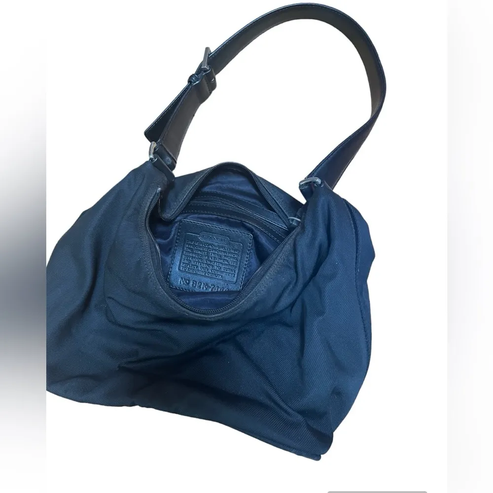 Vintage  Mercer Black Nylon Shoulder Bag - Image 6