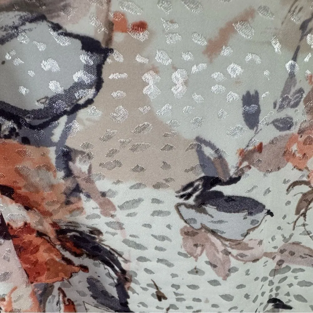 Cato beautiful pale blush satin textured floral midi dress size 26/28W NWT - Image 4