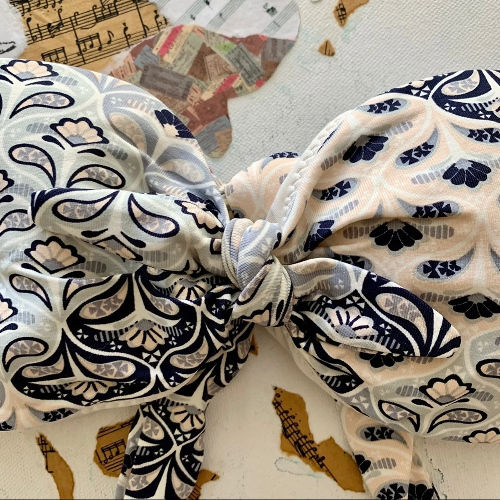 Eberjey Drifter Lolita Bandeau Bikini Top Tie Back Swimwear Women's Size Small - Image 5