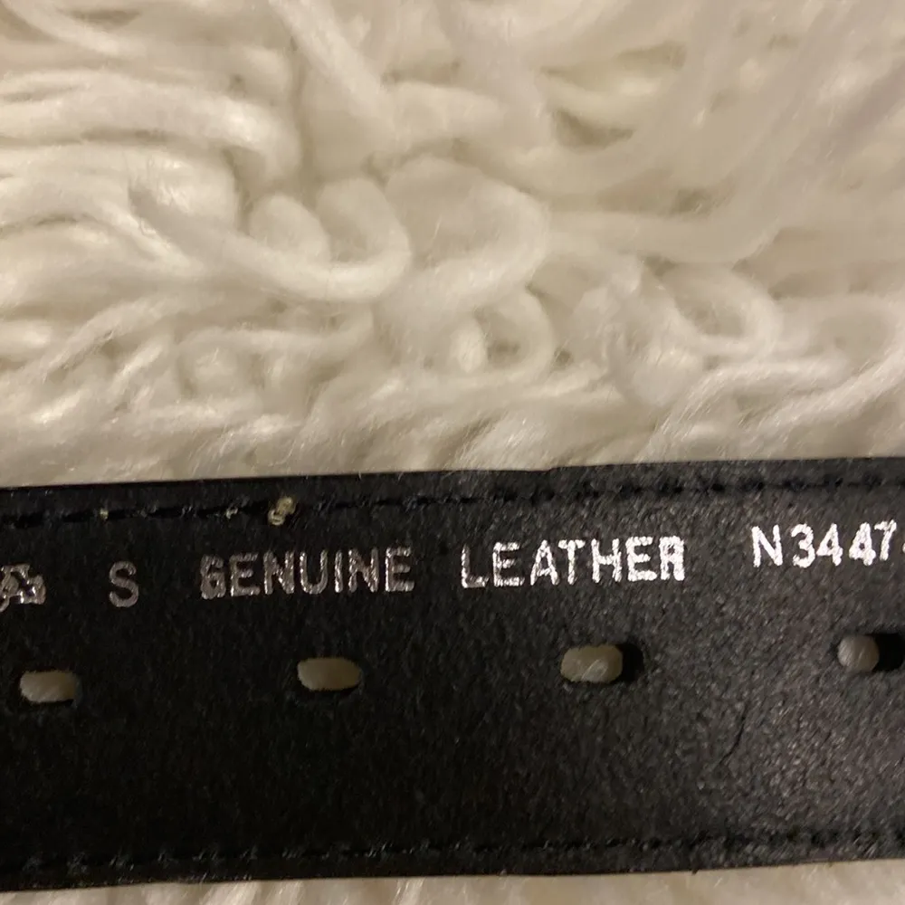 Nocona Gray and Silver Western Belt with Ornate Buckle size S 1/2” wide - Image 6