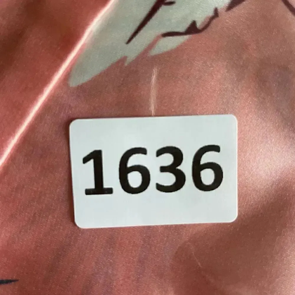 Bohemian Retro Plant Print Pajama Set, V Neck Cami Top & Short SZ L # 1636 Pink Size L - Image 13