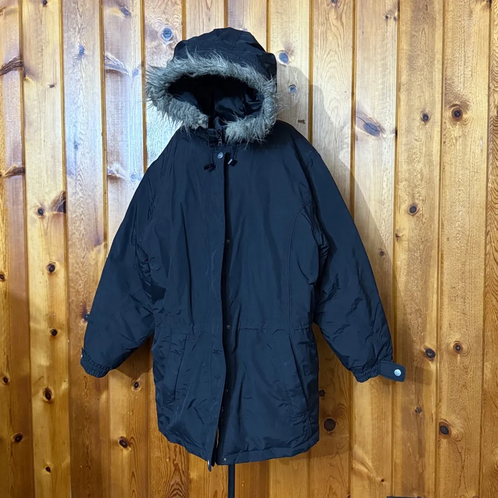 Eddie Bauer goose down jacket in a black color and XL Tall
1920 edition puffer - Image 2