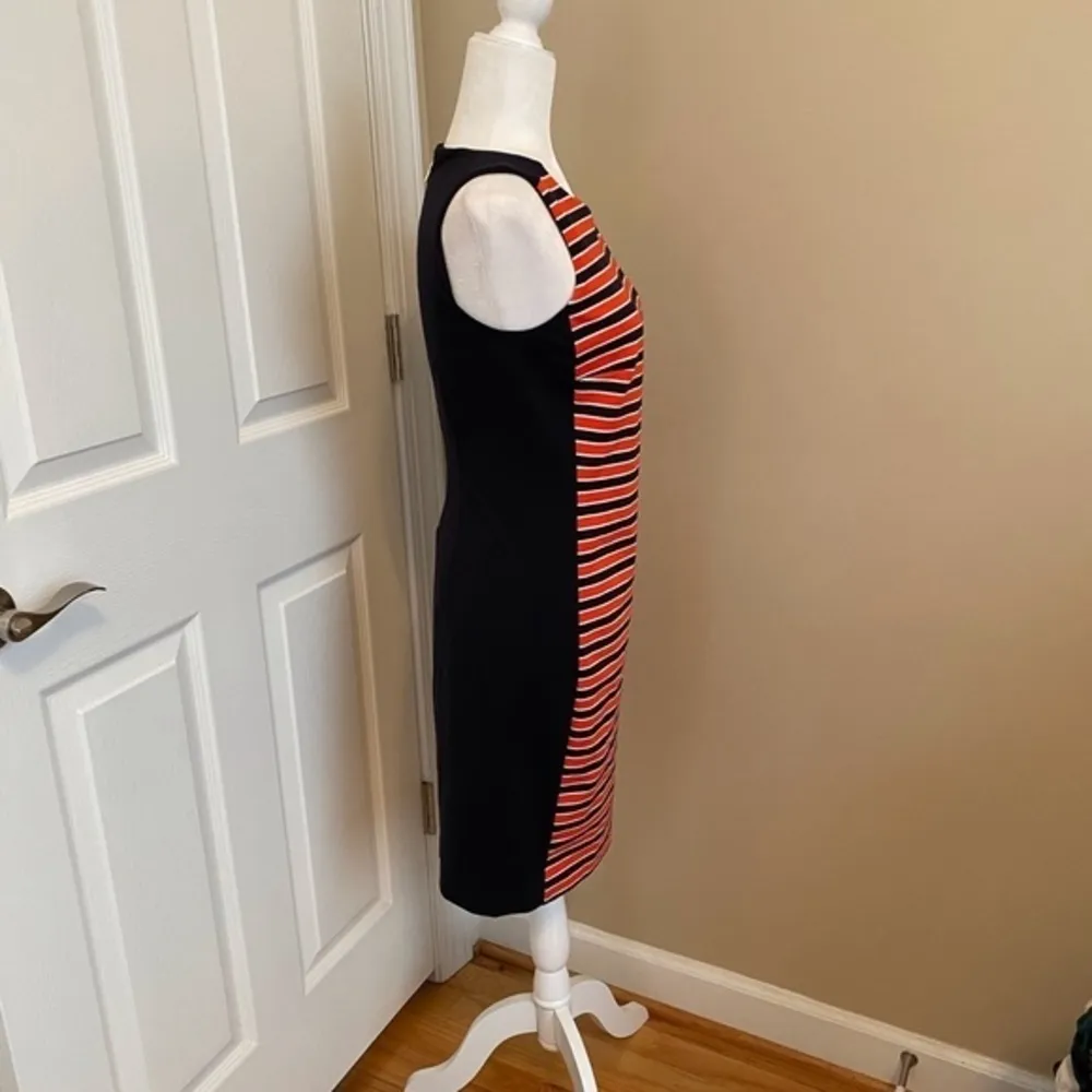 Michael Michael Kors Women's Size 4 Sleeveless Shift Dress Striped - Image 2