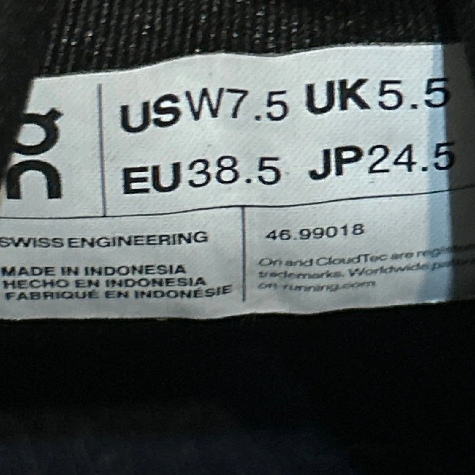 On Cloudrunner blue running athletic training lace up shoes sneakers sz 7.5 new - Image 2