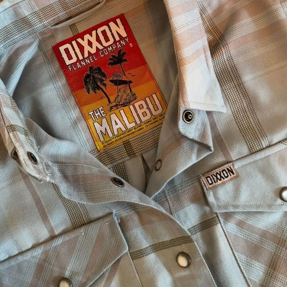 Dixxon Flannel | The Malibu Women's Size Small Pearl Snap Button Front Shirt Blue - Image 7