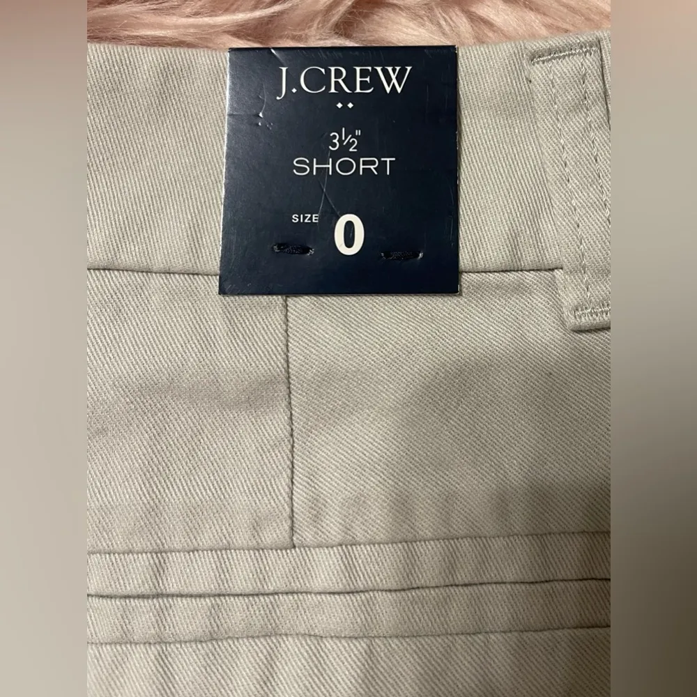 J.CREW 3.5" Classic Chino Short Women's Size 0 Cotton  Light gray  H5616 - Image 3