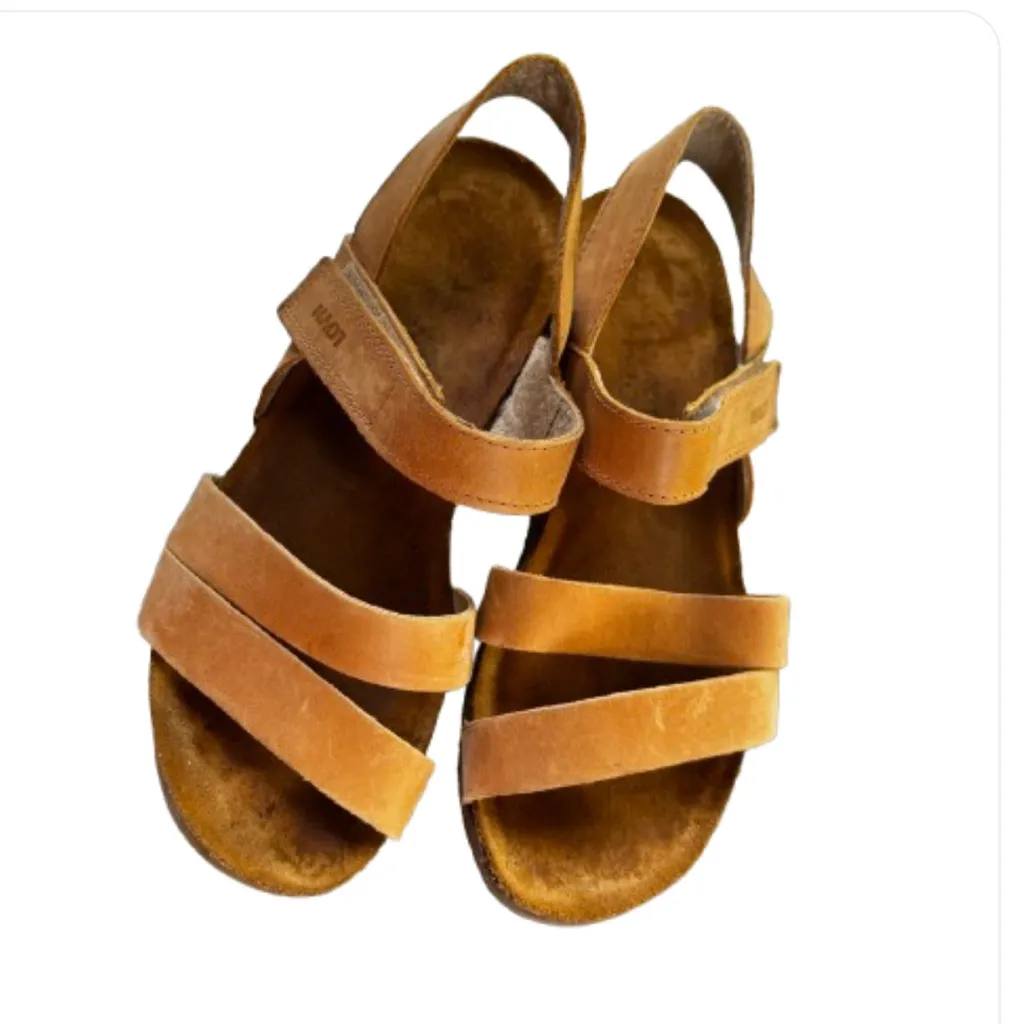 Naot Kayla Tan Wedge Sandals Size 6 - Image 5