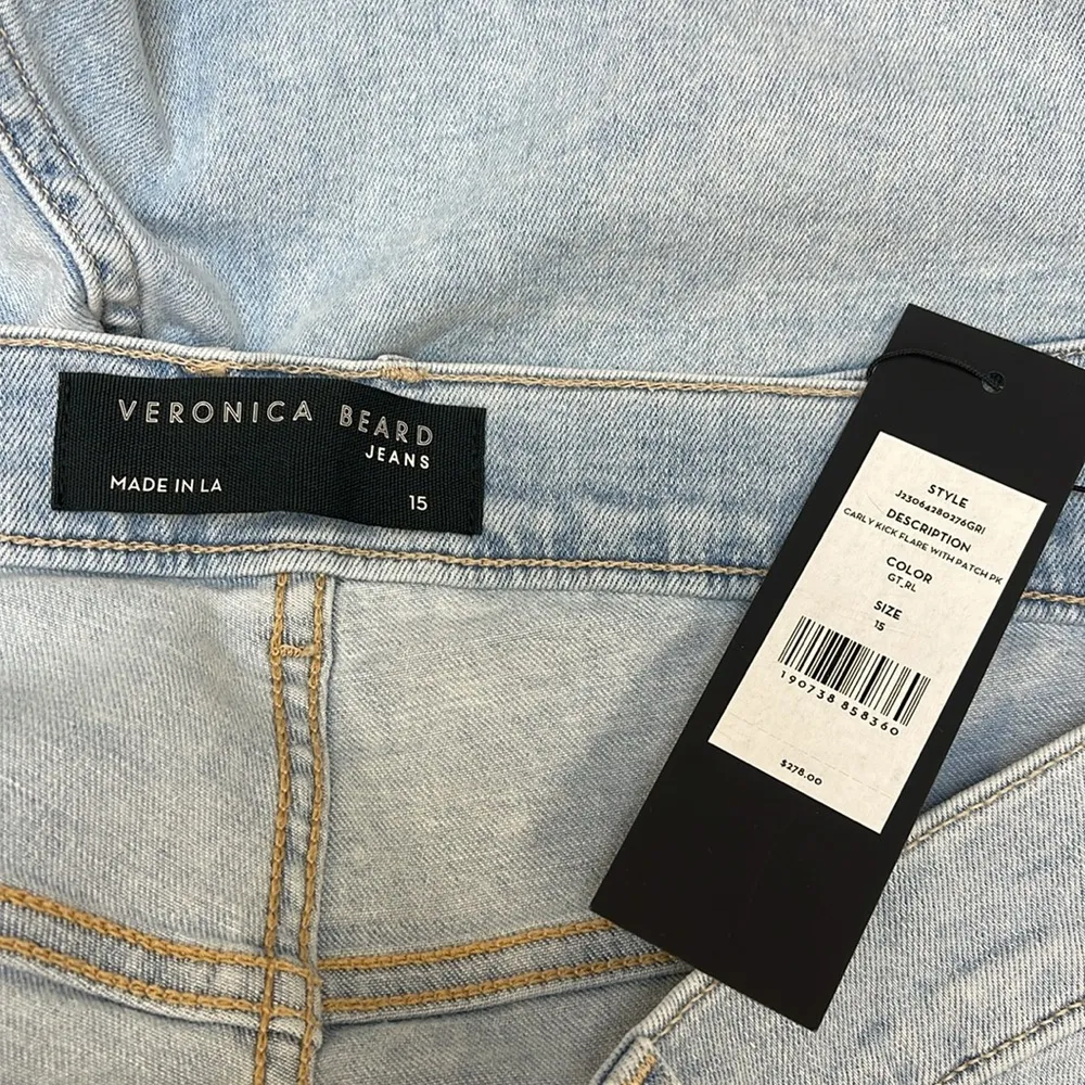 Veronica Beard NWT Carly High Rise Kick Flare Jeans - Image 3
