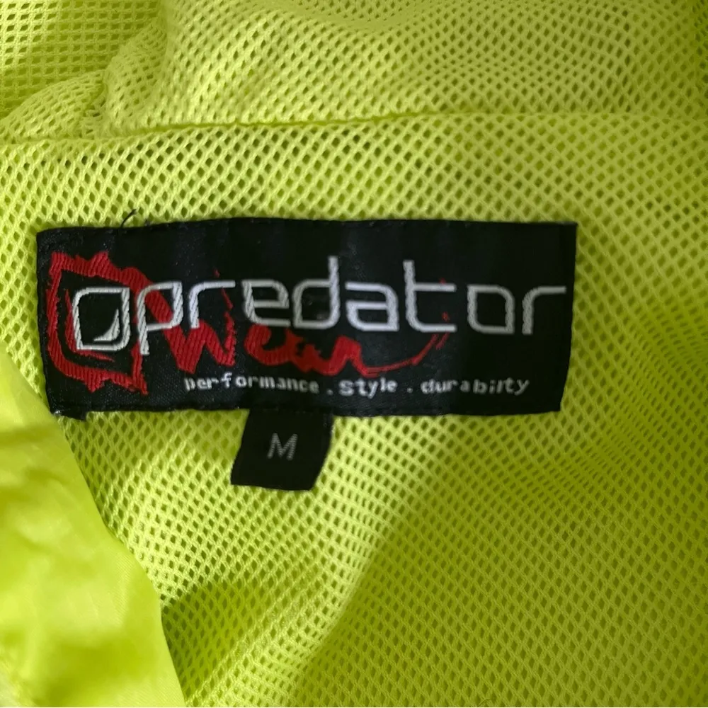 PREDATOR WEAR Jacket Windbreaker Full Zip Draft Flap High Visibility Size Medium - Image 10