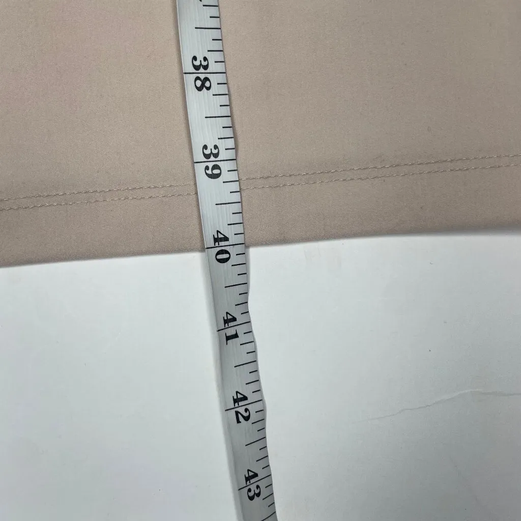 NWT Beige Criss Cross Halter Back Bodycon Midi Dress L 12 Occasion Event - Image 6