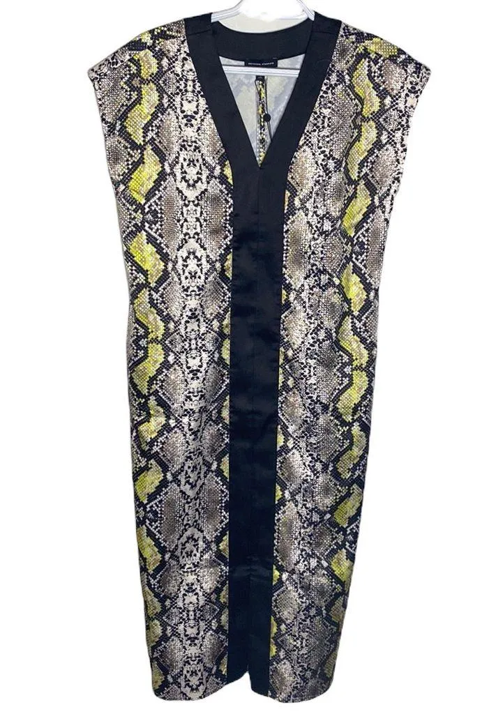 Universal Standard Levana satin snake print caftan regular size XS - Image 2