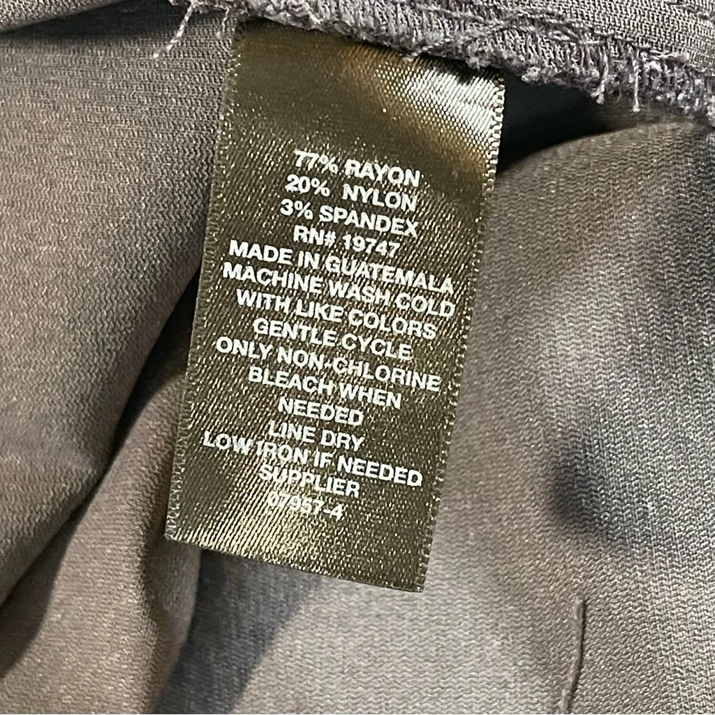 Worthington | Petite Gray Pull-On Skinny Dress Pants | 14P - Image 8