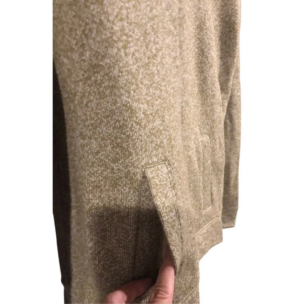 J.Crew Green with White knit Cowl Neck Long Sleeve Wool Blend Sweater Size Mediu Size M - Image 6