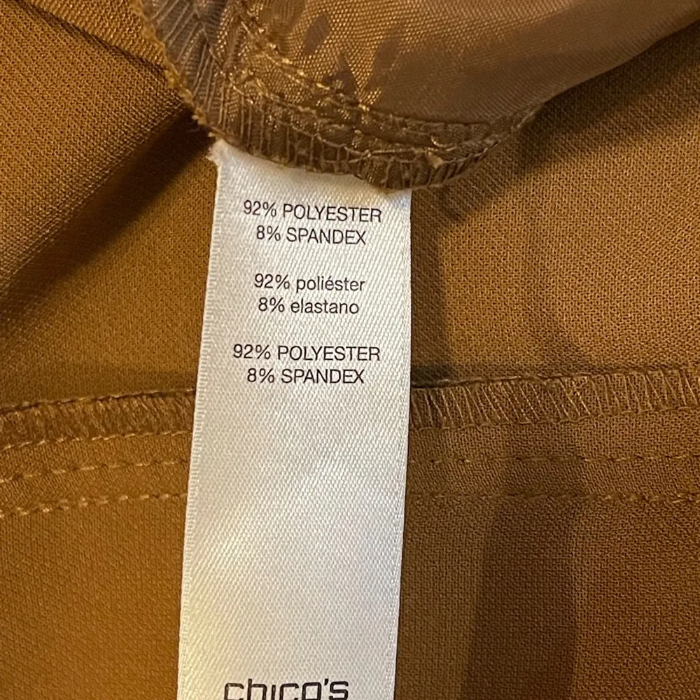 Chico’s Wide Leg Brown Pants Size Medium/8 (Chico’s Size 1) Dress Up or Down - Image 11