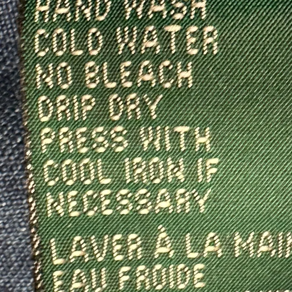 Lauren Ralph Lauren 100% Linen Long Sleeve Button Up Blue Top Blouse Size‎ M Size M - Image 12