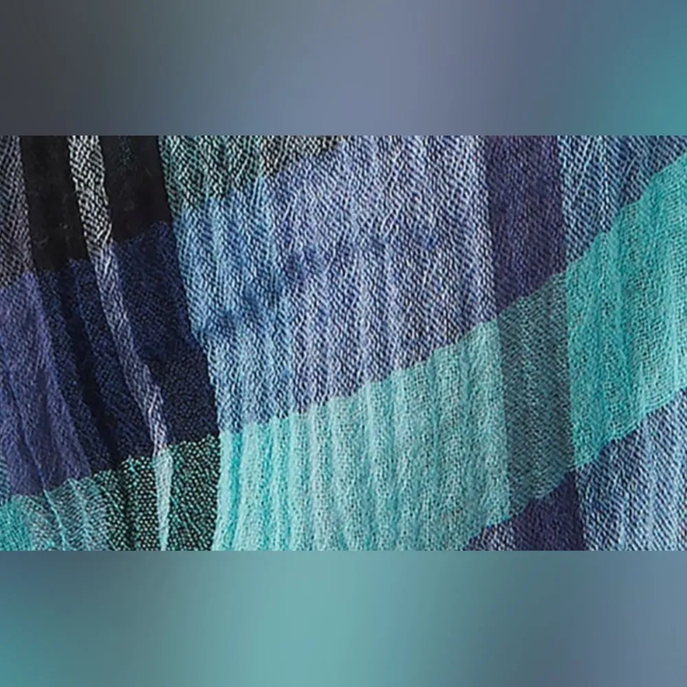 Free People We The Free Plaid Halter Top in Navy Combo - Image 5