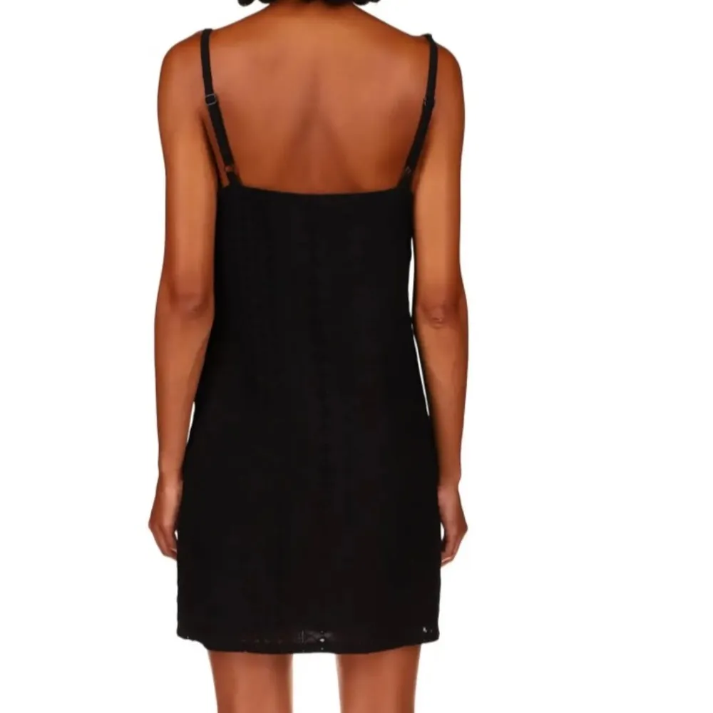 Sanctuary 90s Eyelet  Mini Dress in Black Size 0 NWT - Image 2