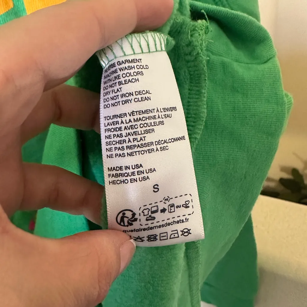 Anthropologie Green Graphic Sweatshirt - Image 5