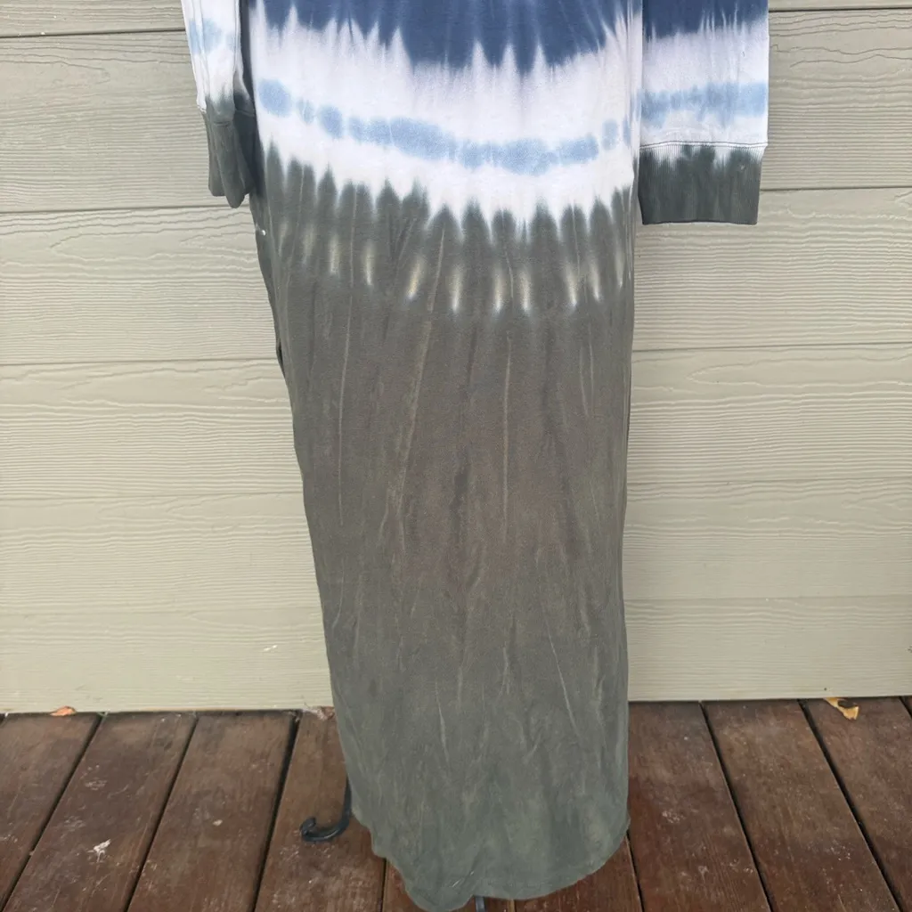 Z Supply Black Iris Tie Dye Maxi Dress - Image 7