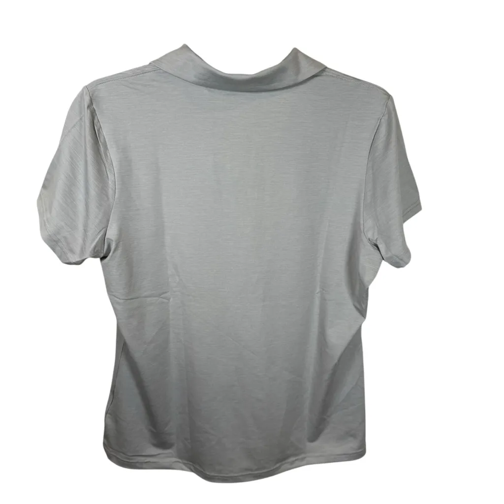 NWT Antigua Gray Lightweight Women’s Short-Sleeve Polo Size Medium - Image 4