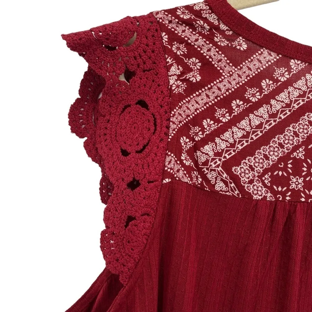 Torrid Knit Scoop Neck Ruffle Sleeve Swing Top - Image 13