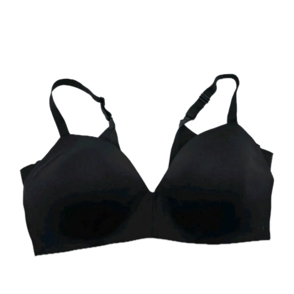 Tommy John Women's Comfort Smoothing Lightly Lined Wireless Bra Black Size 38D - Image 3