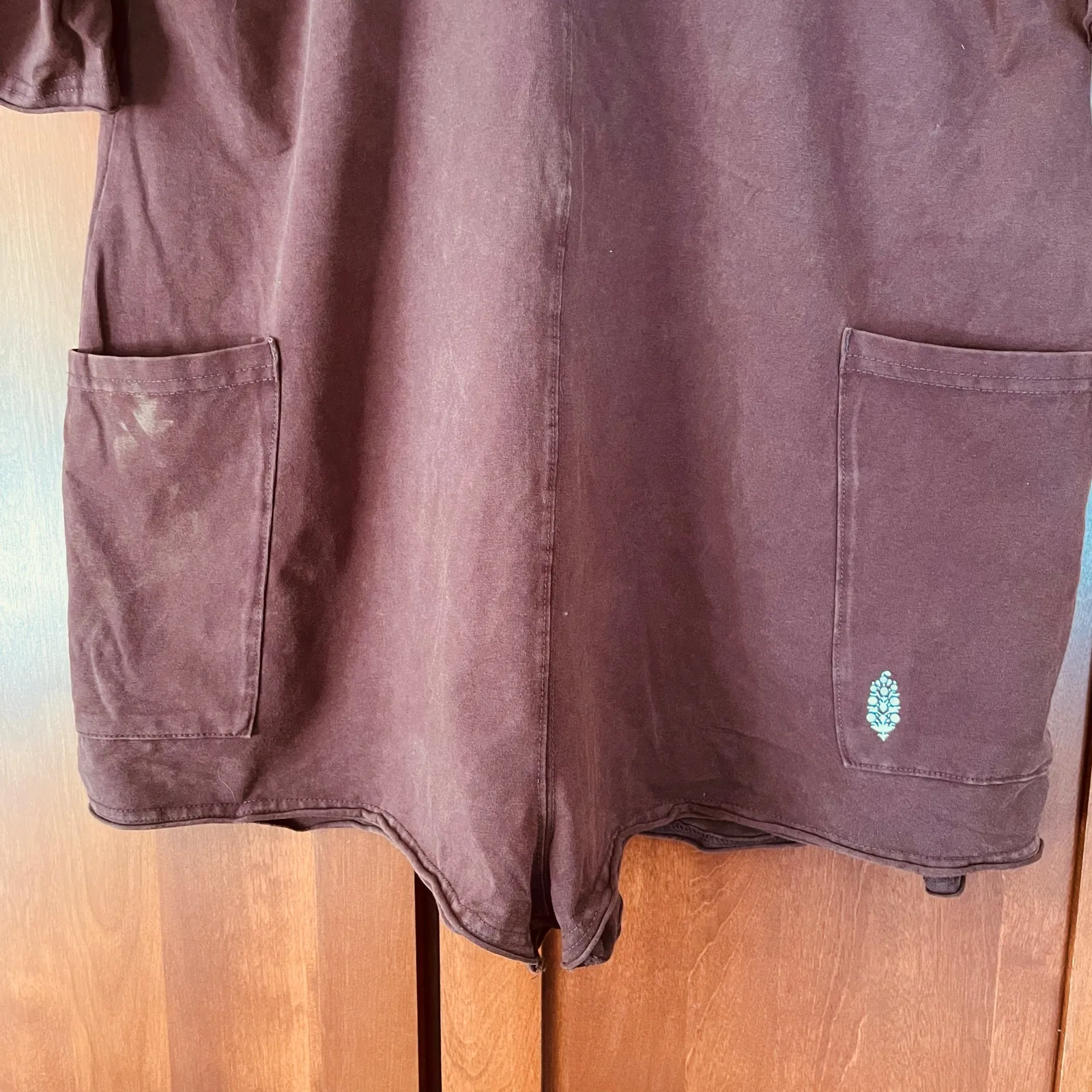 Free People Movement Hot Shot Tee Romper Brown Size XS - Image 5