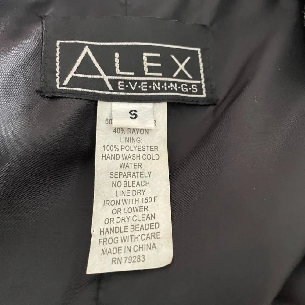 Alex Evenings Size Small  Top Blouse Party Wedding Fancy Classy Floral - Image 6