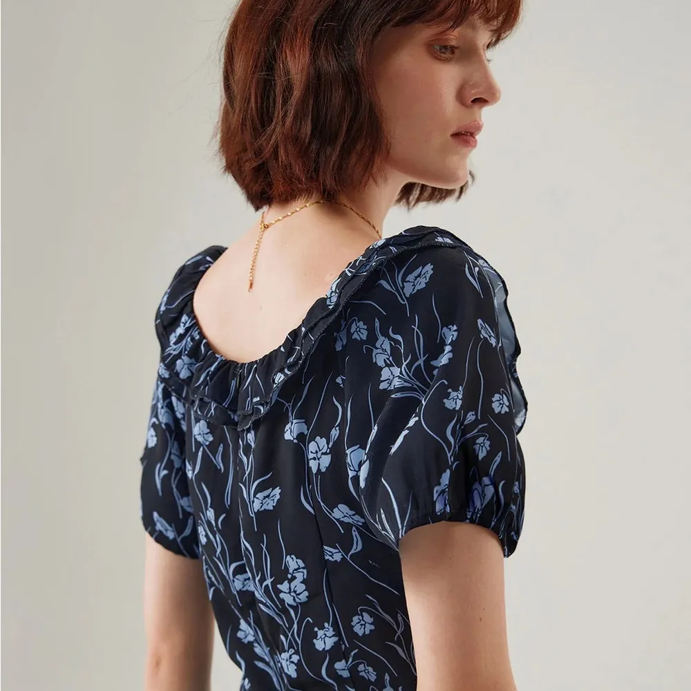 RIHOAS Navy Floral U - Image 5