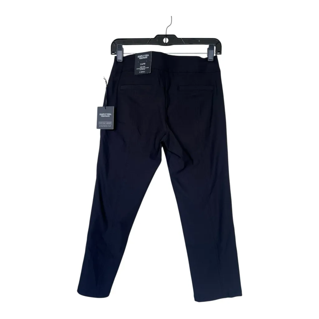 Simply Vera Vera Wang Black Cropped Pants Size XS - Image 3