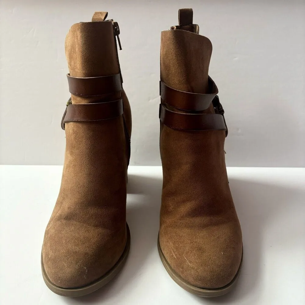 Madden Girl Eliot Dark Tan Ankle Boots Booties Women's Size 8 US Casual Work Fun - Image 2