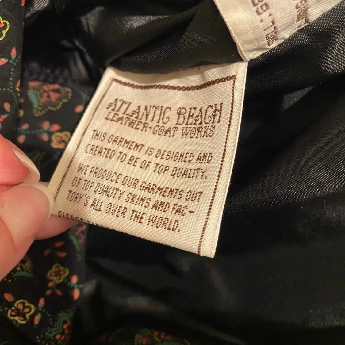 NWT Leather Suede Jacket Blazer Black Paisley Trim Western M Size M - Image 8