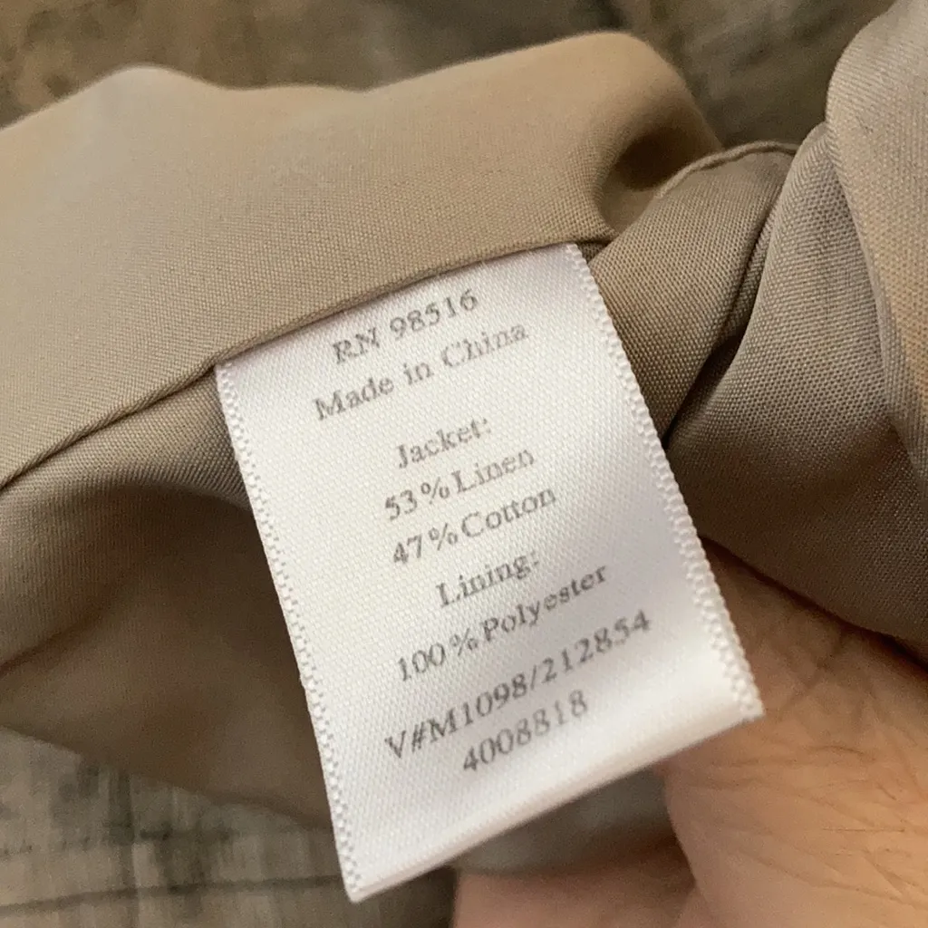 FINAL MARKDOWN Ladies’ Coldwater Creek Linen Blend Jacket (14) - Image 4