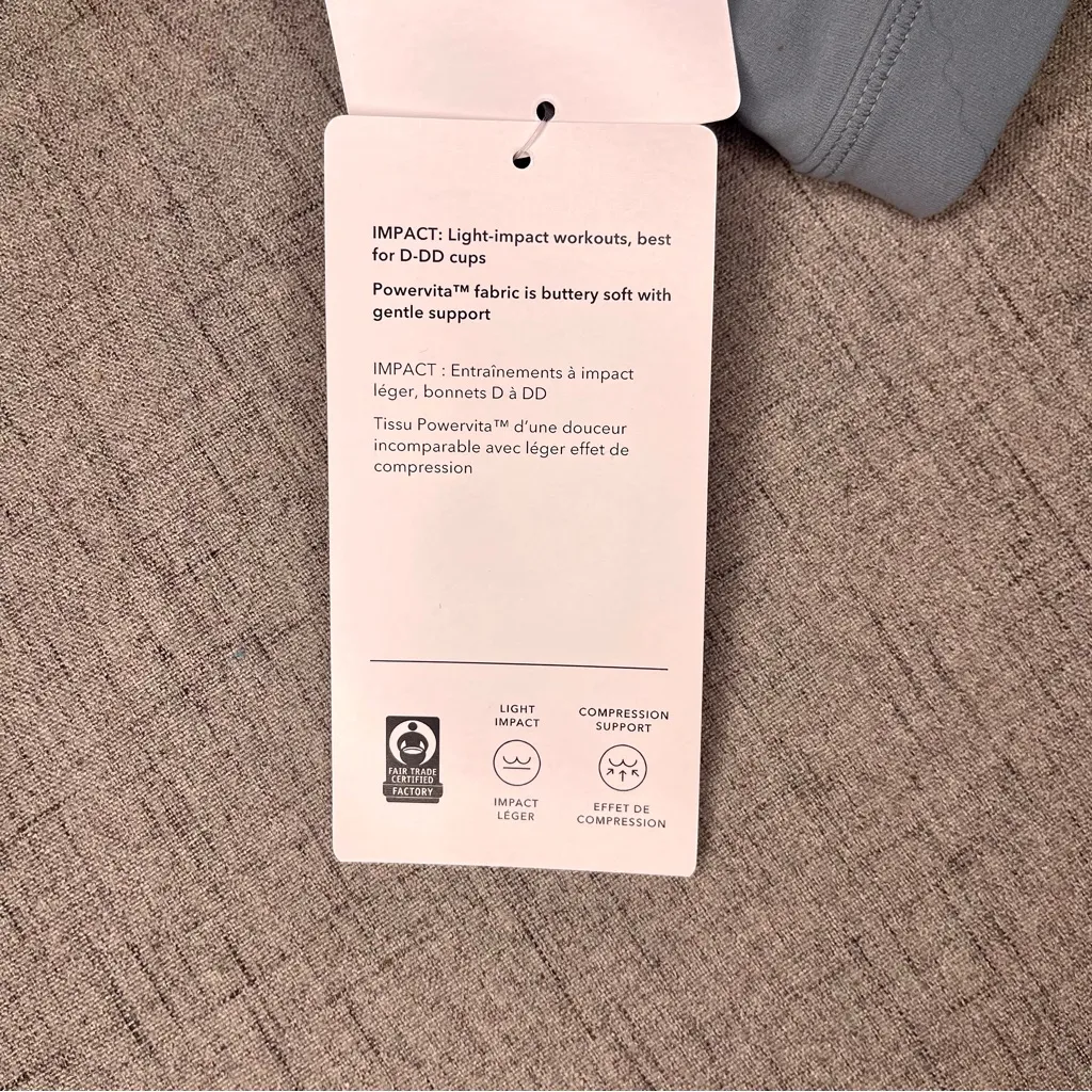 Athleta Elation Sports Bra Strappy Back Light Impact XL 1X Nwt - Image 8