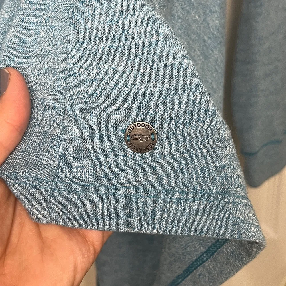 Outdoor Research Women's Athena Wrap Top Oasis Blue Sz M Athliesure Dance Yoga Size M - Image 10