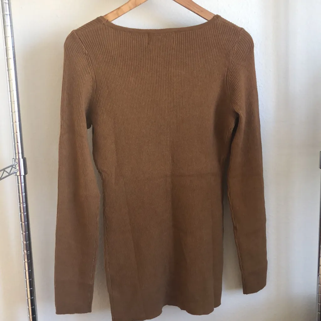 MODERN CITIZEN Brown Ribbed Sweater. - Image 8