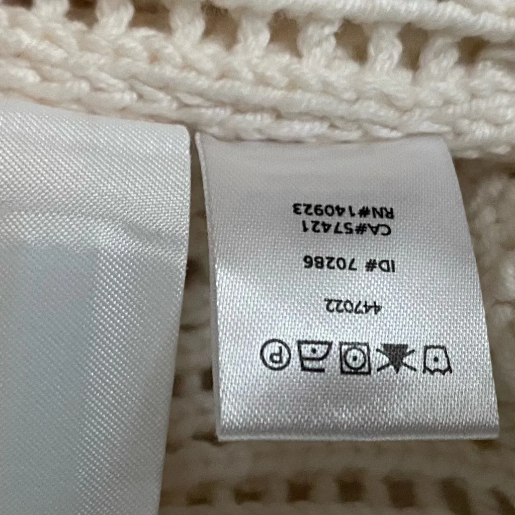 Loft Cream Oversized Crew Neck Sweater - Image 7