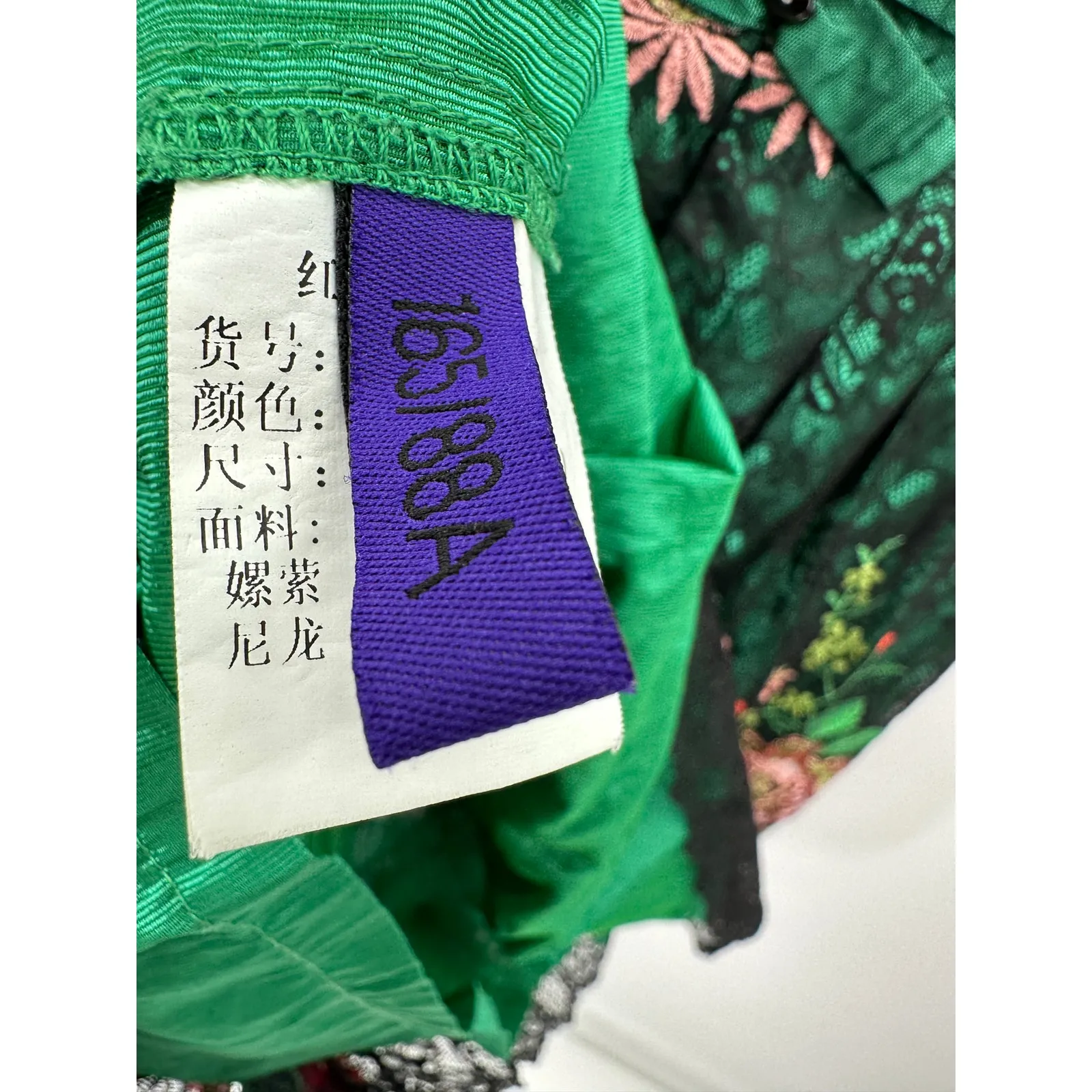 Red Lady Women Floral Lace Embroidery Mini Dress Size S Asian Tea Party Cocktail Black - Image 6