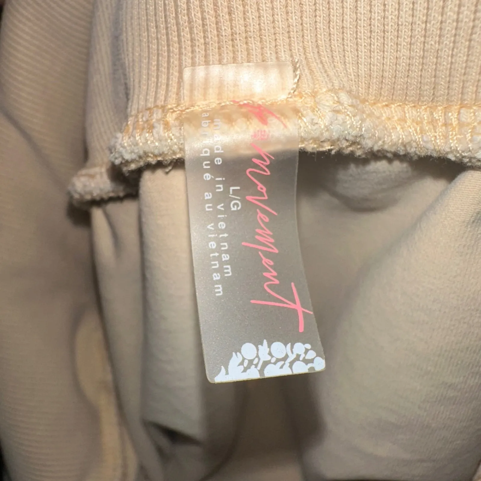 FP movement limitless foldover shorts (missing drawstring)‎ size large Tan - Image 7