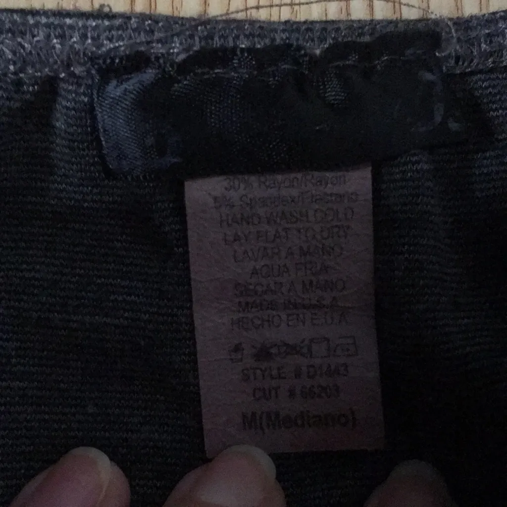 B73 Womens Strapless Dress Work or Play Gray Size Medium - Image 4