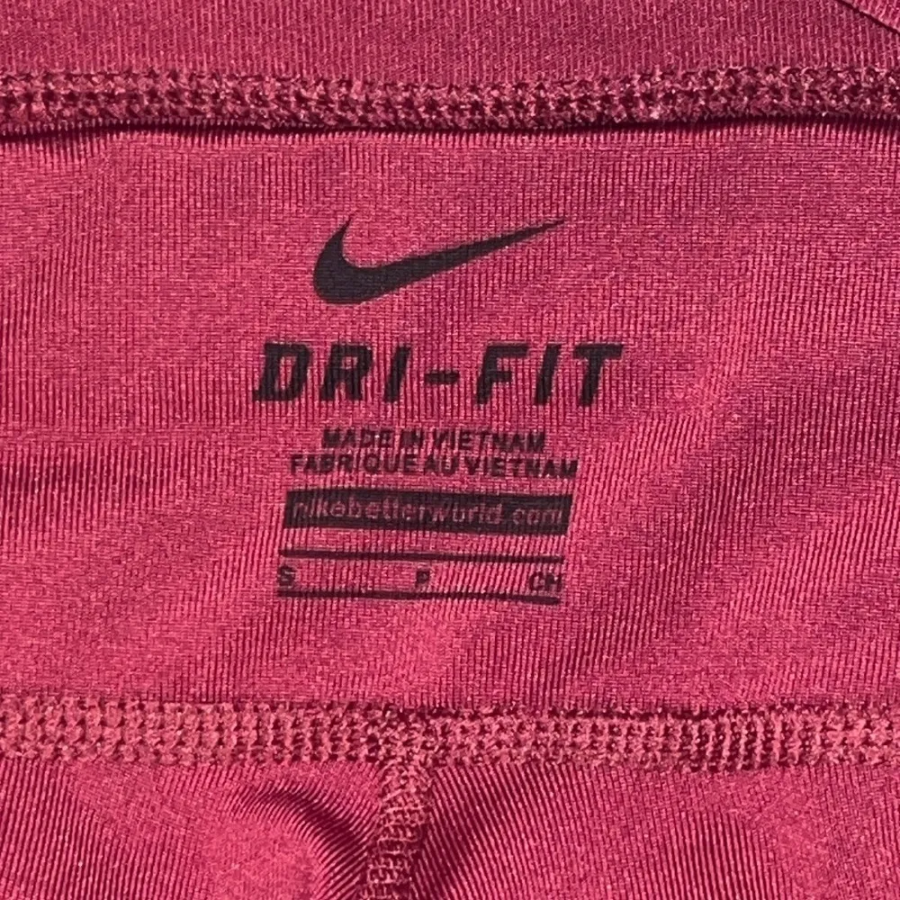 Nike Dri-Fit Running Capri Tights Leggings Burgundy Women’s Small S - Image 7