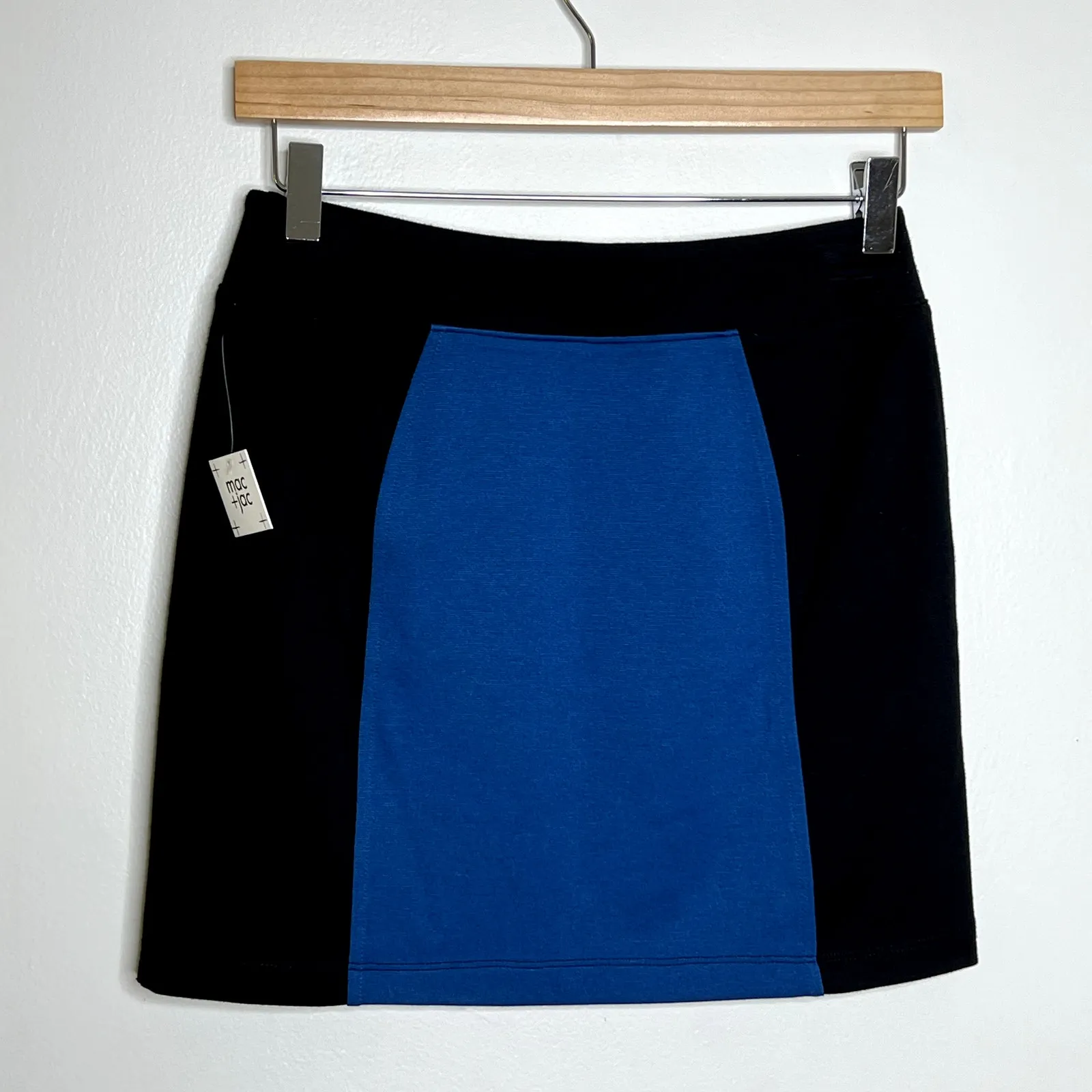Mac + Jac Blue Color Block Mini Pencil Skirt - Image 5
