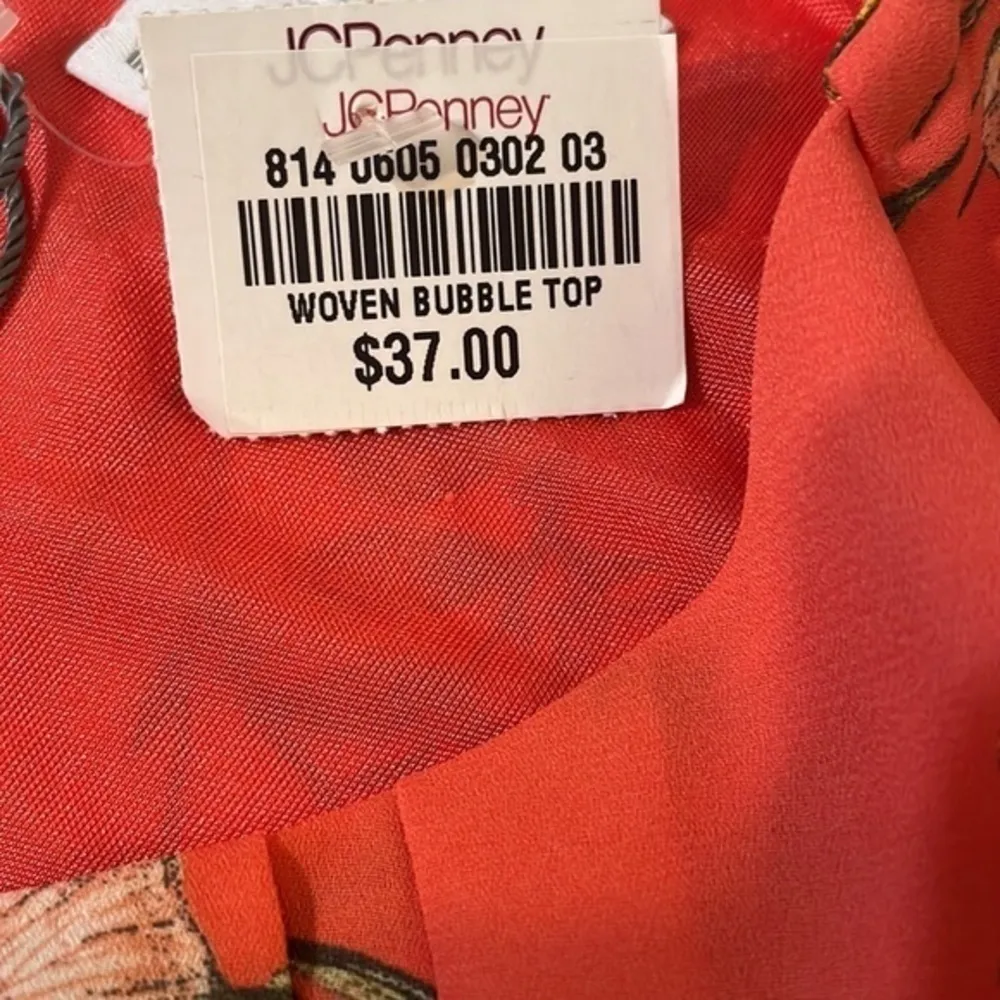 Liz Claiborne blouse floral sleeveless shirt Sz XS - Image 3