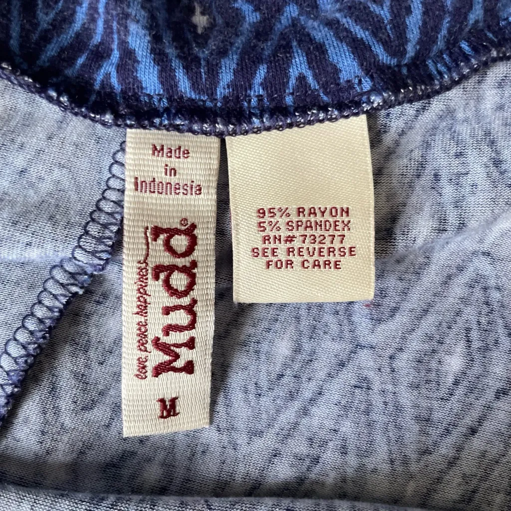 Mudd Blue & White Patterned Maxi Skirt Dress - Image 5